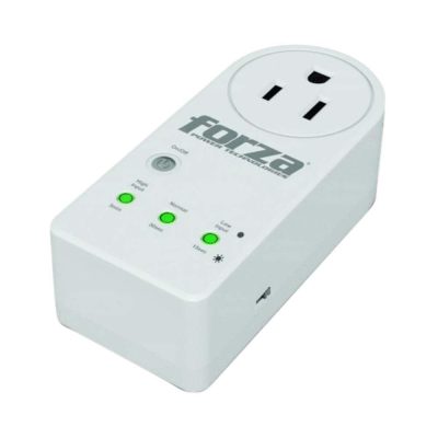 Protector de Voltaje 1 Salida Forza FVP-1201B 900 J 1800 W Color Blanco