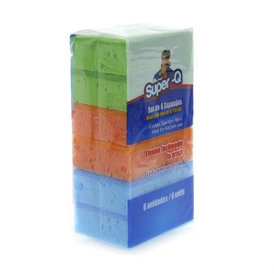 Set de 6 Esponjas Multicolor para Cocina