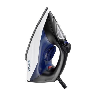 Plancha de Vapor Antiadherente para Ropa de 1280 W Color Negro con Azul