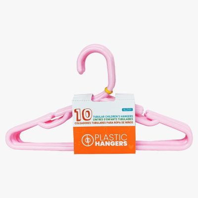 Set de 10 Serchas Infantiles Tubulares de Plástico Color Rosado