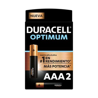 Set de 2 Baterías Alcalinas AAA Optimum