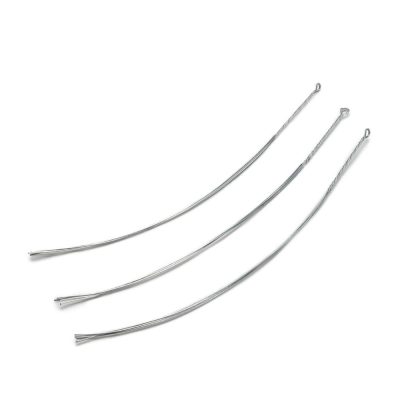 Kit de Colgadores Cortos para Maceta con Gancho Superior de 3 Piezas Color Plateado