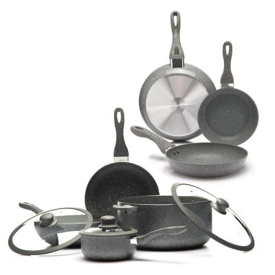 Set de Batería Verona + Set de Sartenes Color Gris