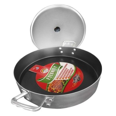 Olla Arrocera No. 34 de Aluminio con Tapadera para Cocción Uniforme