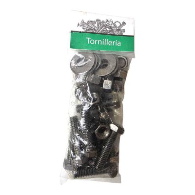Kit de Tornillos Hexagonales 3/8 x 1 1/2" con Tarugos Naranja 10 Unidades