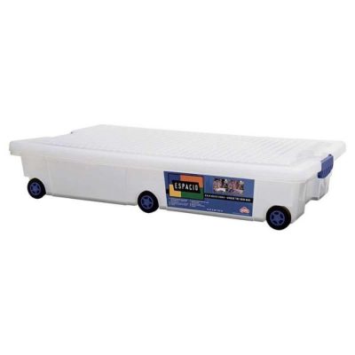 Caja para Bajo Cama Plástica 30 L Color Transparente