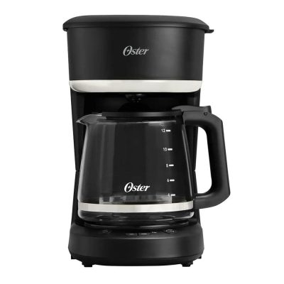 Cafetera con Filtro Reutilizable para 12 Tazas Color Negro