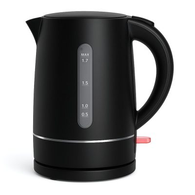 Tetera Plástica Negra 1.7 L