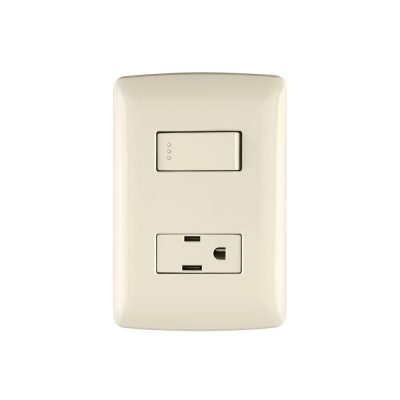 Interruptor Sencillo 5-15R Sencillo Italiana - Varios Colores