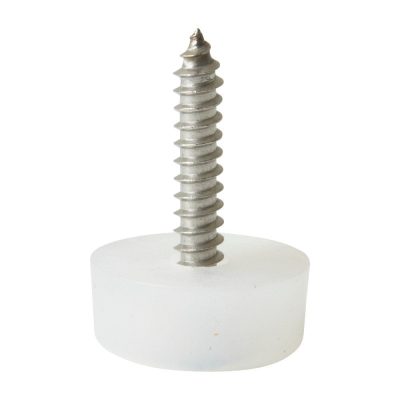 Patines Redondos con Tornillo para Muebles 17 mm 4 Pzas