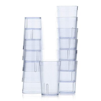 Set 12 Vasos Acrilicos Transparentes - Winco Varias Capacidades