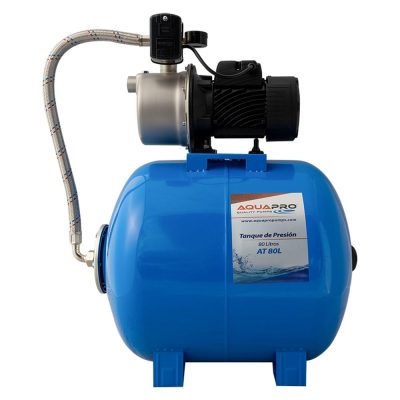 Bomba de Agua con Tanque 1 HP 45 M Altura 53Lts/min 80 L