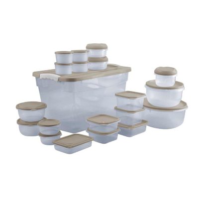 Set de 20 Contenedores Herméticos con Caja Organizadora - 40 Piezas