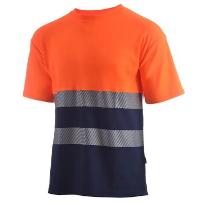 Playera Reflectiva de Alta Visibilidad Manga Corta Naranja - Varias Tallas