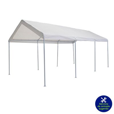 Toldo Garage de 3 x 6 Metros Color Blanco