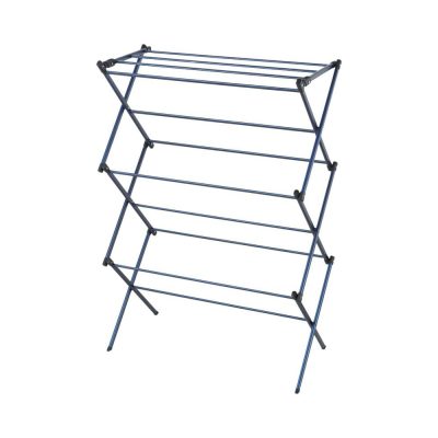 Tendedero de Acero de 75 x 36 x 108 cm para Secado de Ropa Color Negro