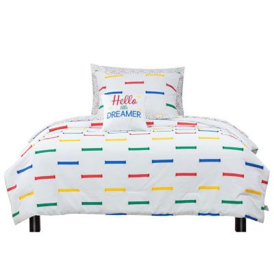 Set de Edredón 6 Piezas Tamaño Twin Diseño Hello Little Dreamer