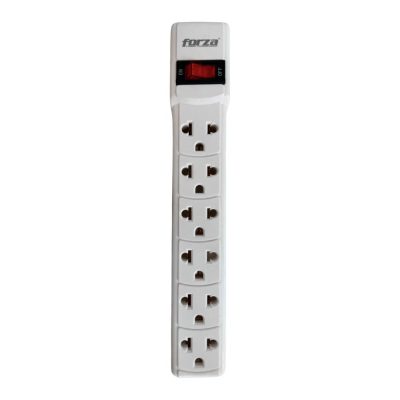 Regleta de 6 Tomas con Interruptor 110/220V