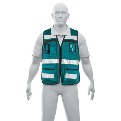Chaleco Brigadista con Cintas Reflejantes Verde Unitalla