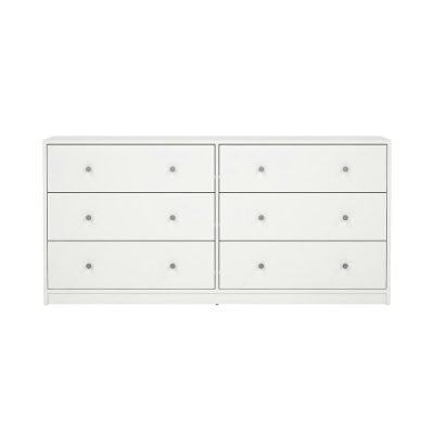 Gavetero May con 6 Gavetas 143.1 x 31.7 x 68 Cm Color Blanco