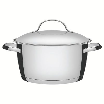 Olla Tramontina Allegra de 20 cm en Acero Inoxidable con Tapa