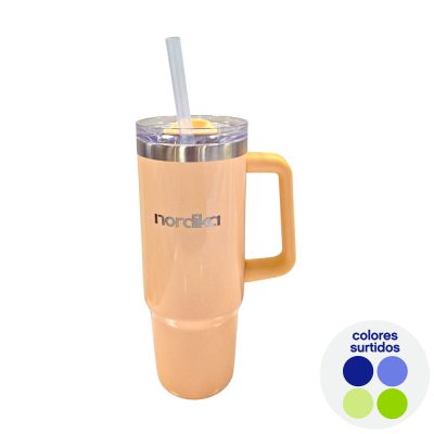 Tumbler Doble Pared de 880 ml de Acero Inoxidable Color Surtido