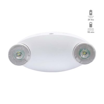 Lámpara de Emergencia LED 4 W Recargable Luz de Día Color Blanco