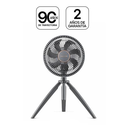 Ventilador Inalámbrico Negro con Luz