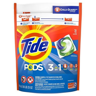 Detergente en Cápsulas Tide Pods Original 3 en 1, 31 Piezas