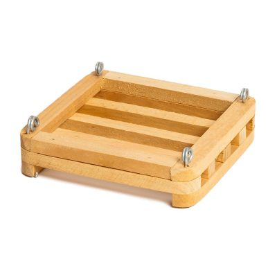 Placa Colgante de Madera No. 6 para Base Decorativa o Arreglos