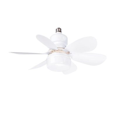 Ventilador con Luz LED E27 de 15W 6 Aspas CCT en Color Blanco