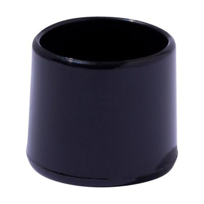 Tacos Redondos de PVC para Muebles 22 mm Color Negro 4 Pzas
