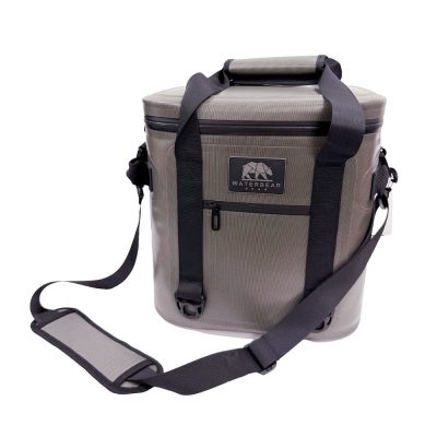 Hielera Suave de 8.5 Litros para 20 Latas con Canasta Interna Gris y Negra