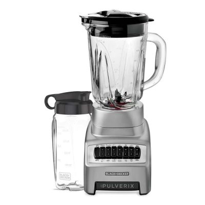 Licuadora Black and Decker Pulverix con Jarra de Vidrio de 1.5 l y Vaso Personal