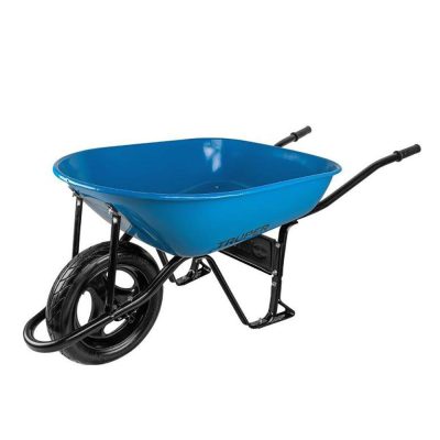 Carretilla de Metal Azul con Llanta Imponchable 5.5 Pie³