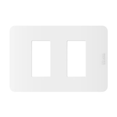 Placa 2 Módulos Blanco Matix Go