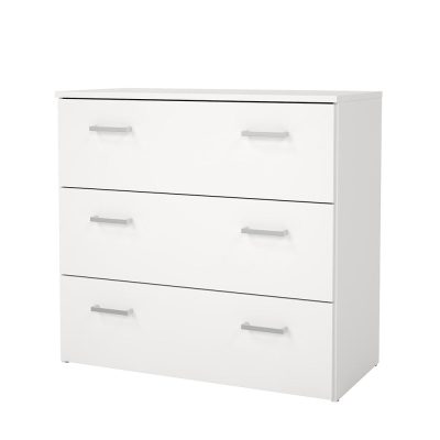 Gavetero Space Blanco de 3 Gavetas para Dormitorio de 74.1 x 36 x 69.9 cm