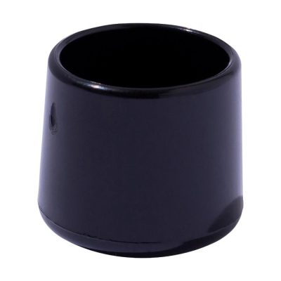 Tacos para Patas Redondas PVC Negro de 20 Mm 4 Pzas