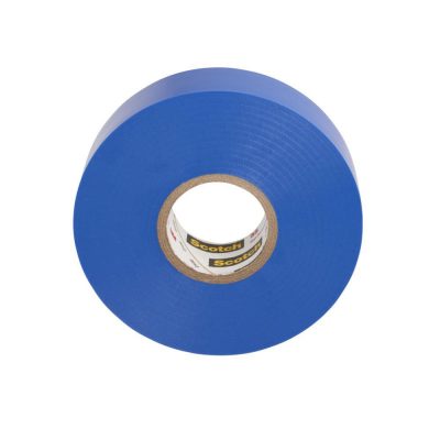 Cinta Aislante Eléctrica Vinil Azul 3/4 Plg x 20 Metros