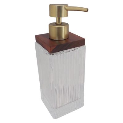 Dispensador de Jabón 7 x 20 cm Cuadrado Color Transparente