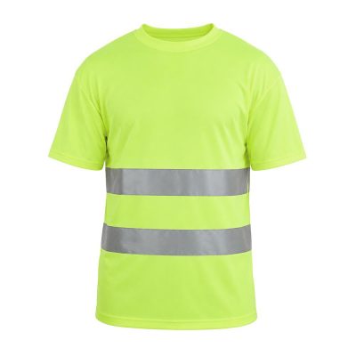Playera Reflectiva de Alta Visibilidad Manga Corta Amarillo Flúor - Varias Tallas