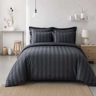 Set de Sabanas de 250 Hilos Color Dark Grey - Varios Tamaños