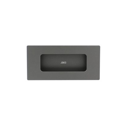 Halador de Embutir de Aluminio para Muebles 124 mm Color Gris