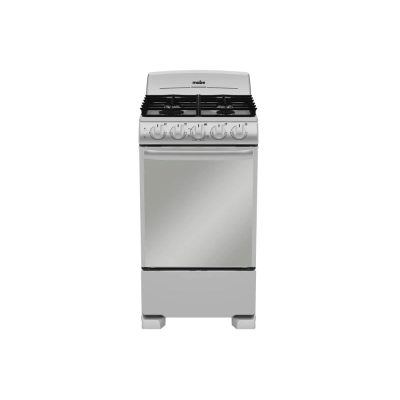 Estufa de Piso a Gas 20 Plg con Encendido Eléctrico y Parrillas de Hierro Fundido Color Plata Mercury