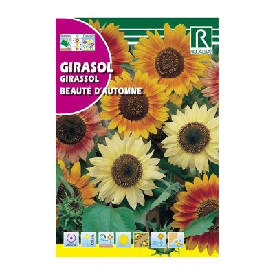 Semillas de Girasol Beauté d’Automne Multicolor para Siembra y Cultivo Ornamental