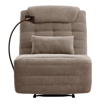 Sillón Reclinable con Soporte para Teléfono 82 x 95 x 96 Cm Color Taupe