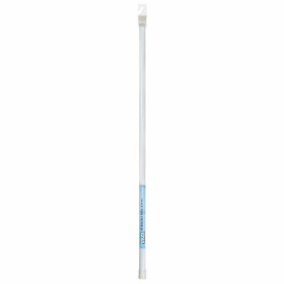Tubo para Cortina de Baño Extensible 110-200 cm de Metal Color Blanco