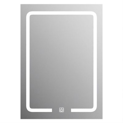 Espejo LED Rectangular 60x80 cm Con Luz Táctil para Baño y Tocador