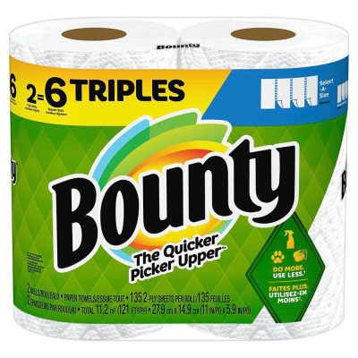 Toalla de Papel Hoja Triple, 2 Rollos