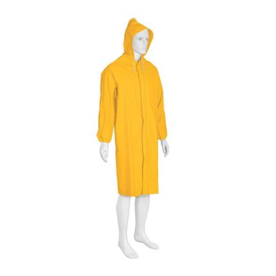 Impermeable con Capucha de PVC en Color Amarillo - Variedad de Tallas